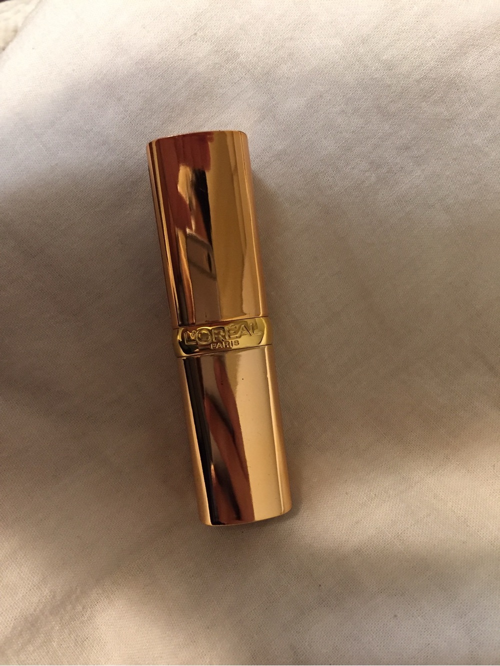 L'Oreal Gold Metallic Lipstick Case